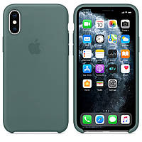 Чехол Silicone Сase для Iphone XS Max бампер накладка Pine Green