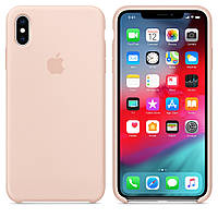 Чехол Silicone Сase для Iphone XS Max бампер накладка Pink Sand