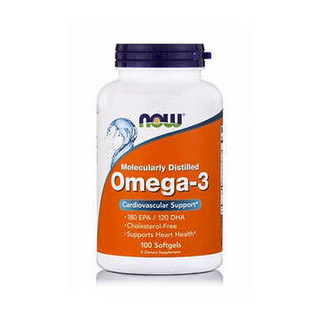 Омега-3 - NOW Foods Omega-3 /100 softgels