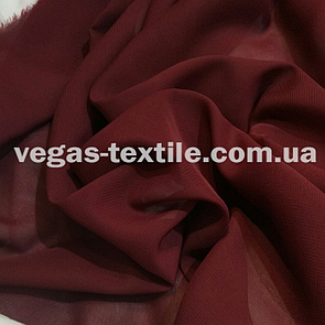 Шифон Бордовий