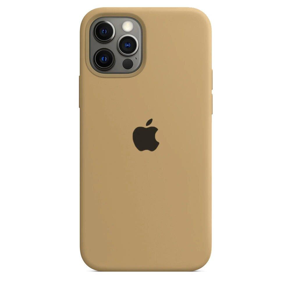Чохол Silicone case для IPhone 12 Pro Gold пісочний