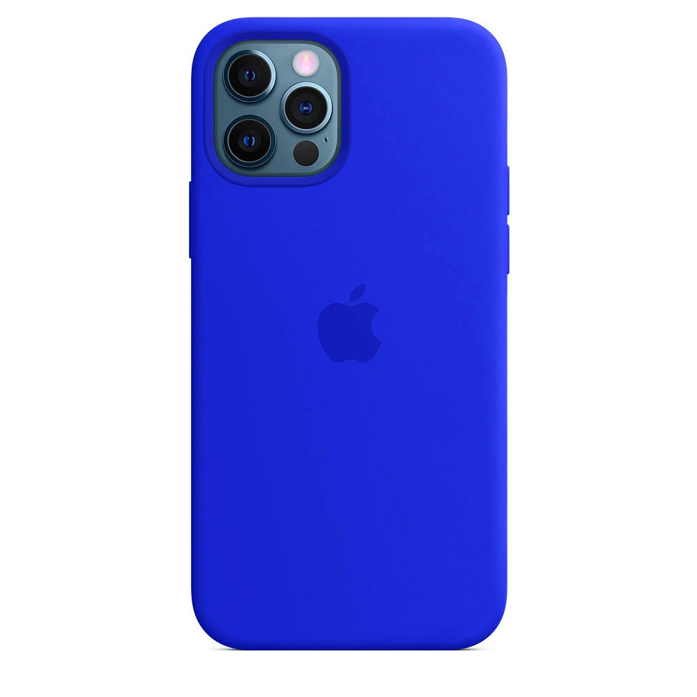 Чохол Silicone case для IPhone 12 Pro Shiny Blue електрик