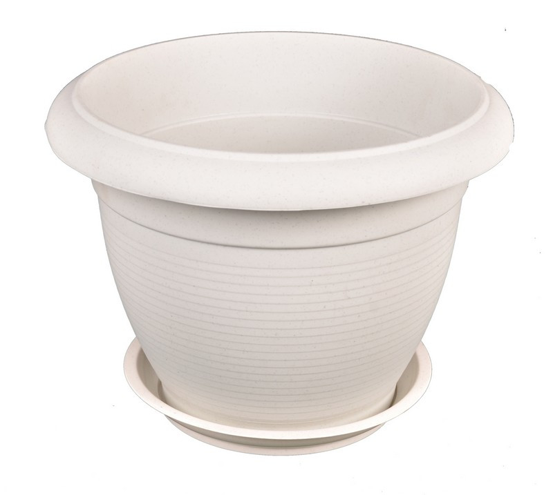 Горщик квітковий ГОСПОДАР "РИМ" Ø20 см білий 92-8055, фото 1