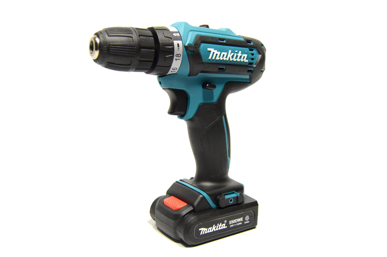 Шуруповерт Makita 550 DWE 2 акумулятора / 24 V (Шуруповерт Макіта 550)