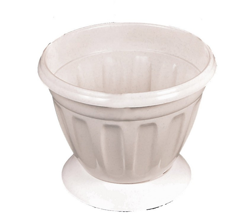 Кашпо ГОСПОДАР "СОФІ" Ø13 см біле 92-8008, фото 1