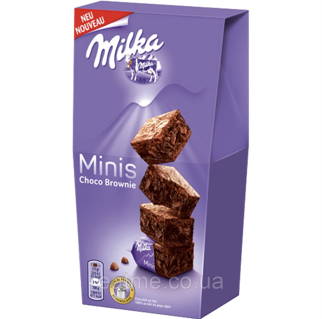 Milka Minis Choco Brownie Шоколадне брауні у мініформаті 117g