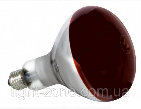 Лампа інфрачервона Flash 125W 220V E27 на половину червона