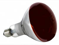 Лампа инфракрасная Flash 125W E27 220V на половину красная