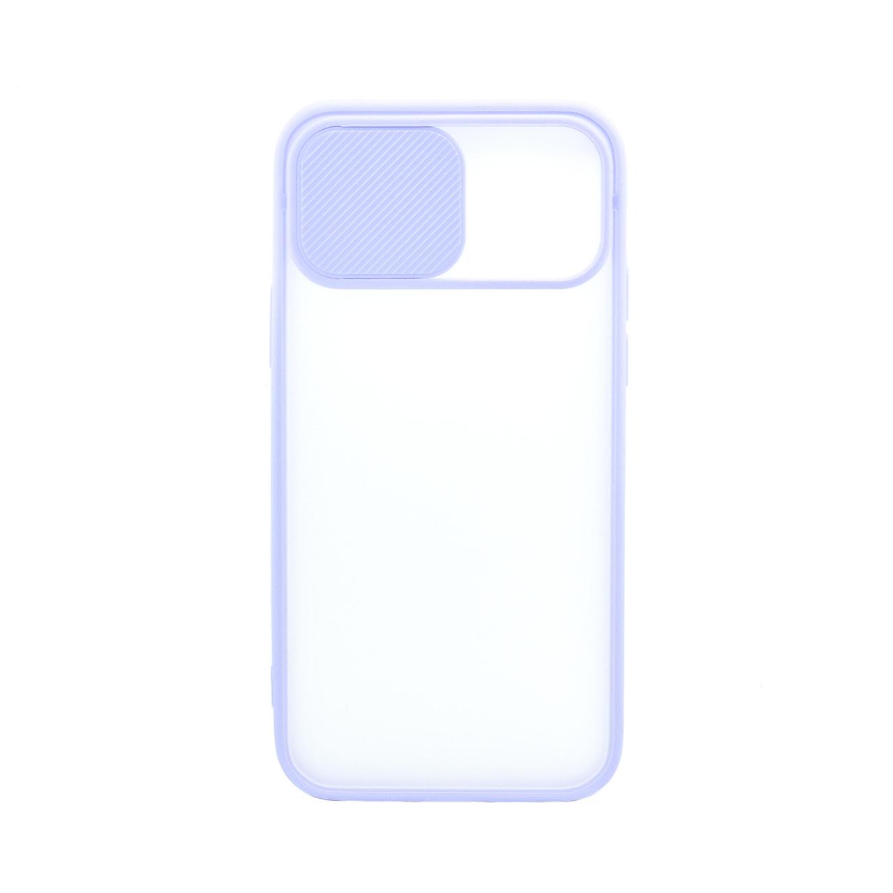 Чохол - бампер для Apple Iphone 12 із захистом камери (бузковий), фото 1