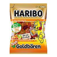 Haribo Saft Goldbären Желейные конфеты с фруктовыми вкусами в виде Мишек с большим добавлением сока 175g