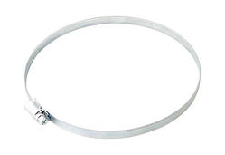 Хомут черв'ячний оцинкований German type 9,0 мм Ø130-150 мм, 10 шт MASTERTOOL 20-1992