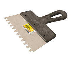 Шпатель зубчастий 200*8*8 мм MASTERTOOL 19-6820