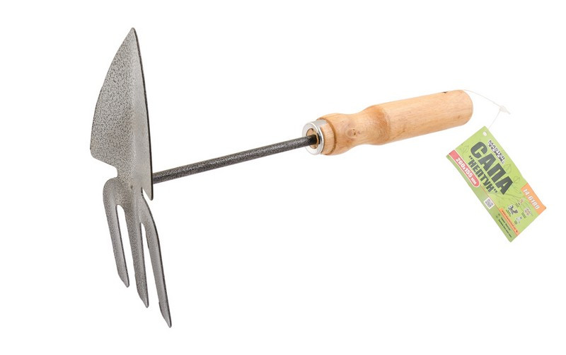 Сапка MASTERTOOL "Нептун" з дерев'яною ручкою 260х155х70 мм 14-6189
