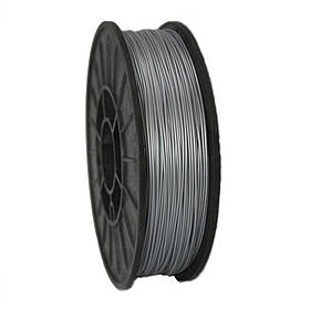 PLA філамент нитка пластик для ЗD друку Pochatok Filament 1,75 мм. Срібний металік