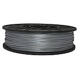 PLA філамент нитка пластик для ЗD друку Pochatok Filament 1,75 мм. Срібний металік, фото 2