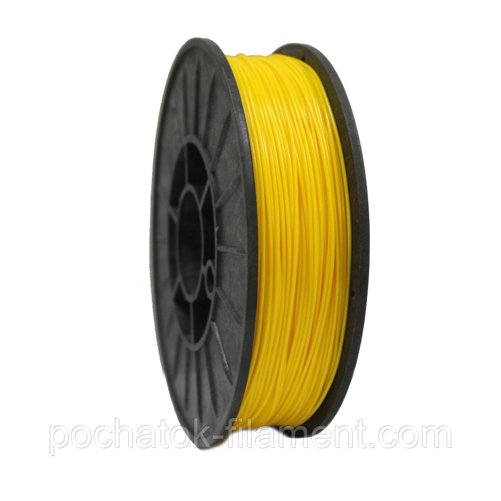 PLA філамент нитка пластик для 3D друку Pochatok Filament 1,75 мм Лимонно-жовтий, фото 1