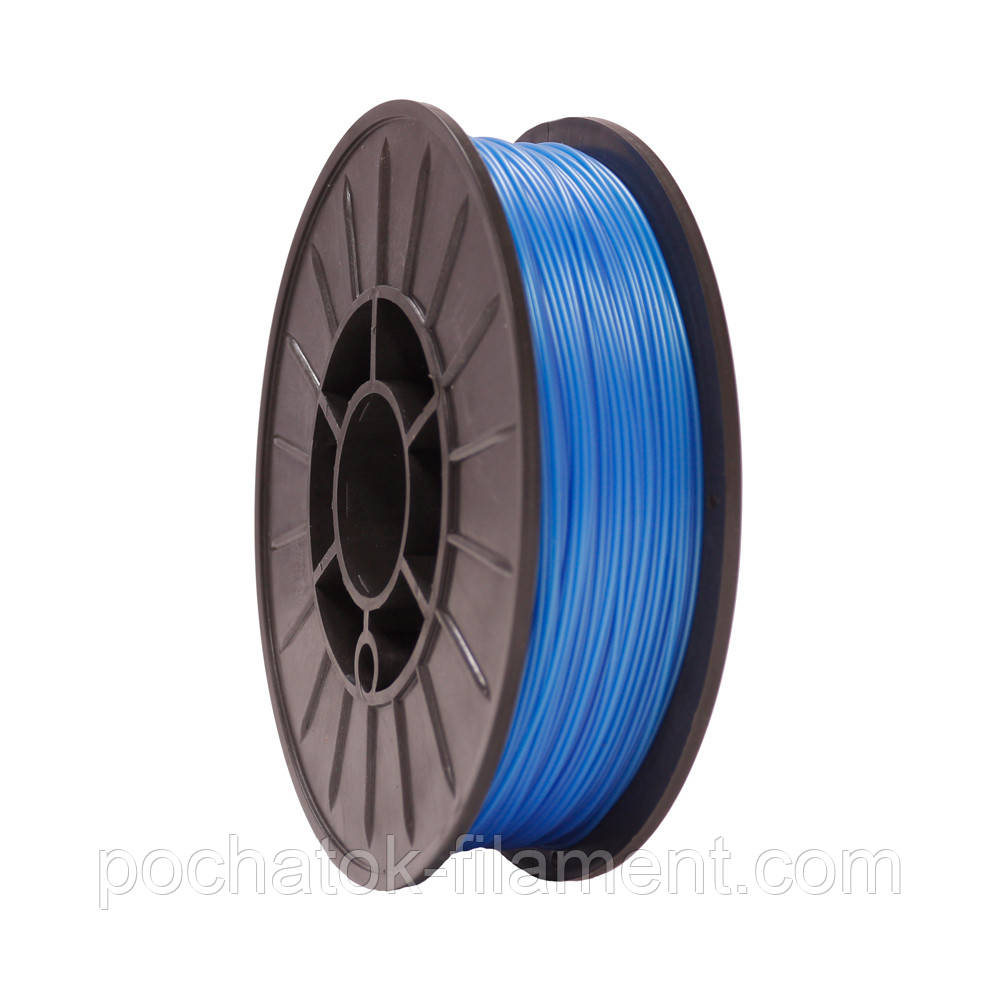 PLA філамент нитка пластик для 3D друку Pochatok Filament 1,75 мм Небесно-синій металік, фото 1