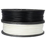 Набір 2в1 PLA філамент пластик для 3D друку Pochatok Filament 1,75 мм 0,75 кг Чорний та Теплий білий, фото 2