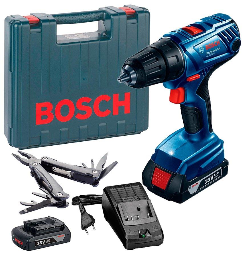 Акумуляторна дриль-шуруповерт Bosch GSR 180-Li Professional + Multitool (0615990K9P), фото 1