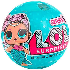 Лялька L.O.L. Surprise Merbaby S1 - ЛОЛ Неймовірний Сюрприз Куля Перевипуск 1 колекції