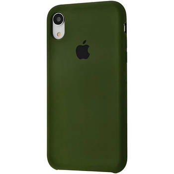 Чохол Silicone case для IPhone Xr Khaki зелений