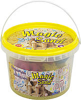 Набір для творчості "Magic sand" пісок,у відрі,жовтий,500гр №371-6/Strateg/(8)