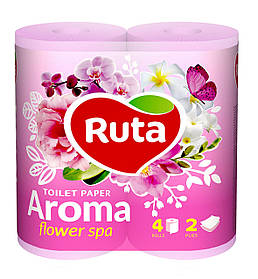 Туалетная бумага RUTA Aroma двухслойная 4 шт.