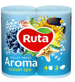 Туалетний папір RUTA Aroma Ocean ароматизований двошаровий 4 шт.