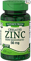 Цинк Nature's Truth Chelated Zinc 50 mg 100 tablets USA