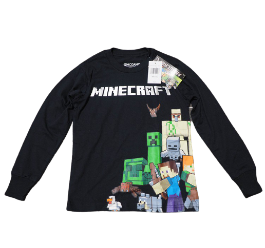 Світшот Minecraft герої чорний 128, фото 1