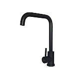 Кухонний змішувач Globus Lux ALPEN SBT1-203L-BB чорний, фото 4