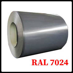 Рулони оцинковані 0,7 мм із глянсовим полімерним покриттям "Модуль Україна" RAL 7024