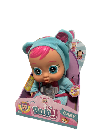 Лялька Пупс Плакса ABC Cry Babies Плакса Блакитний ведмежа, фото 2