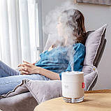 Ультразвуковий зволожувач повітря H2O Humidifier 500мл, білий, фото 5