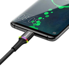 Кабель Baseus Halo Data Cable USB - Type-C 2 A 2 м Чорний (CATGH-C01), фото 4