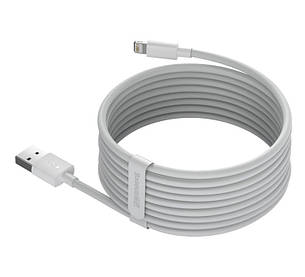Кабель для зарядки телефона/ смартфона Baseus USB - Lightning 2.4 A 1.5 м Білий (TZCALZJ-02) 2 шт, фото 3