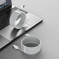 Кабель для зарядки телефона/ смартфона Baseus USB - Lightning 2.4 A 1.5 м Білий (TZCALZJ-02) 2 шт, фото 5
