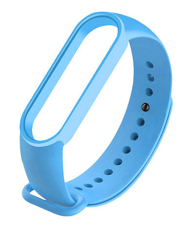 Ремінець NZY для Xiaomi Mi Band 5 Силікон Блакитний (064248), фото 1