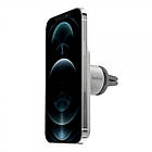 Автотримач + бездротова Зарядка магнітна OVAL (MagSafe) Magnetic Black, фото 5