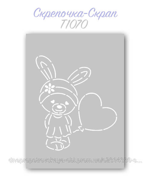 Трафарет для пряників зайчик