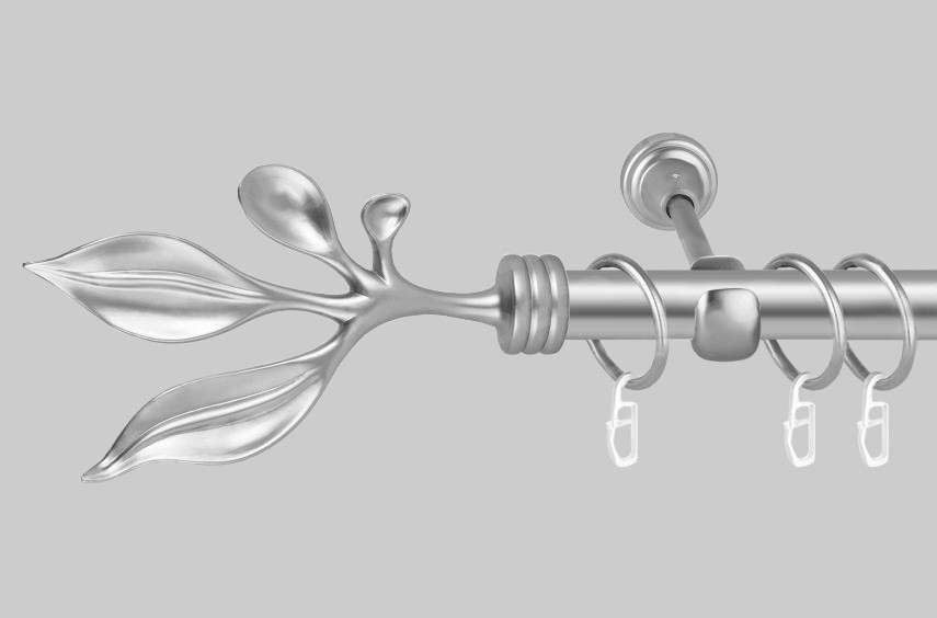 Карниз для штор однорядний металевий 25 мм, Савона (комплект), фото 1