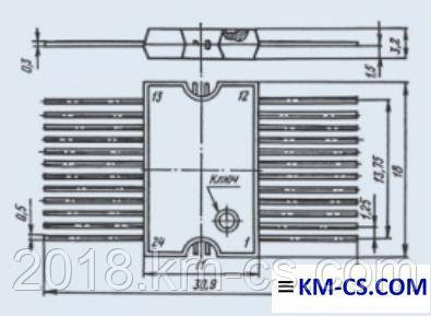 Мікросхема КА1016ХЛ1 (Квазар-ІС)