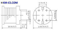 Дроссель RCH110 220uH 1.1A (Sumida)