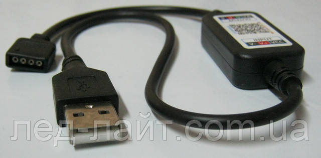 Контролер RGB для світлодіодної стрічки 5-24В (6А) Bluetooth USB 