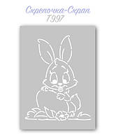 Трафарет для пряников пасхальный кролик