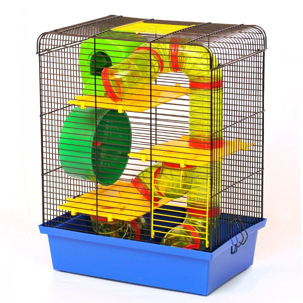 Клітка для гризунів  "ХОМ'ЯК 3 ЛЮКС", 33,5*23*43 см фарба, фото 1