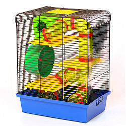 Клітка для гризунів  "ХОМ'ЯК 3 ЛЮКС", 33,5*23*43 см фарба