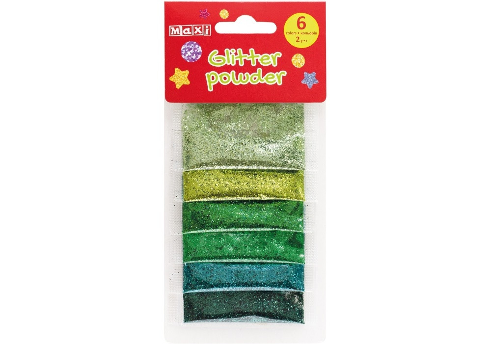 Блискітки "Maxi" 2г, 6 кольорів №MX61673(36), фото 1