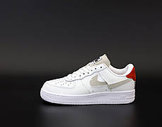 Жіночі кросівки Nike Air Force white/pink. ТОП Репліка ААА класу., фото 3