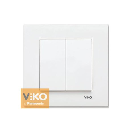 Вимикач 2-кл. білий ViKO Karre